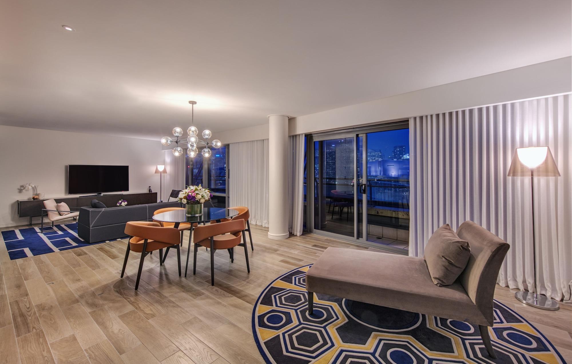 The Star Grand Hotel And Residences Sidney Exterior foto A living room at the hotel